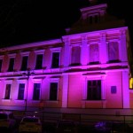 Růžová radnice v Hluboké nad Vltavou
